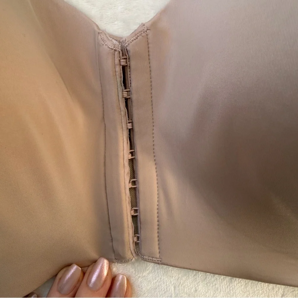 Torrid 48D Front Closure Bra Tan Lightly Padded Plus Size Comfort Bra - Picture 3 of 5